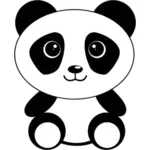 Cartoon-Zeichnung von panda