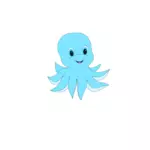 Baby blauwe octopus