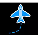 Imagem de banda desenhada de avião