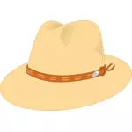 Dessin de vectoriel chapeau de style Panama
