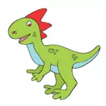 Smiling dinosaur vector image
