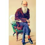 チャールズ ・ ダーウィンのベクトル描画
