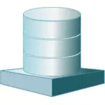 Database platform vector clip art