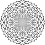 Round decorative repeating pattern