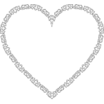 Vector image of decorative heart | Public domain vectors