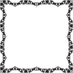 Vierkant golvende spiegel frame