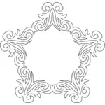 Decoratief ster-vormig frame
