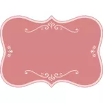 Broche de rosa marco