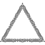 装饰多叶三角形