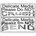 Do not bend sticker vector image