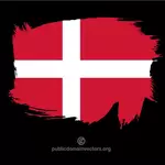 Målade flagga Danmark