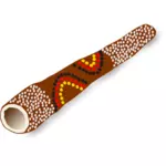 Image vectorielle de didgeridoo instrument