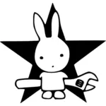 Acción directa: Conejo con estrella