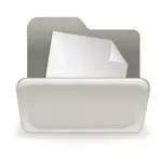 Folderul cu blank hârtie vector illustration