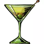 Dirty martini cocktail