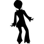 صورة ظلية من الرسومات ناقلات راقصة الإناث