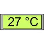 Digital temperature display 