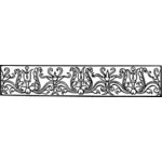 Decorative divider in black and white