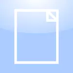 Vector illustration of blank document computer OS icon