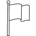 Image vectorielle drapeau blanc