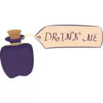 Drink me bottle vector image