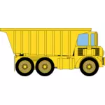 Vector illustration of large mining truck