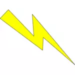 Vector afbeelding van gele verlichting pictogram