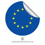 EU flagga klistermärke