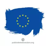 Malowane flaga Unii Europejskiej