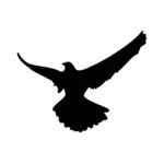 Águila silueta vector arte