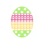 Pastel color Easter egg vector image