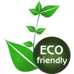 Eco friendly tag vektorritning