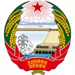 Государственный герб Народно-Демократической Республики Корея векторной графики