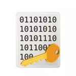 Encrypted file icon vector drawing