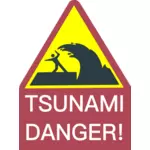 Sinal de perigo de tsunami