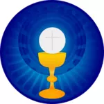 Ilustrasi simbol Ekaristi Kudus