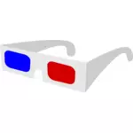 Gambar vektor kacamata 3D