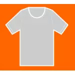 T-shirt on orange background