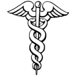 Vector image of of caduceus