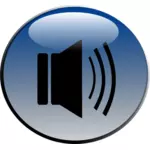 Image clipart vectoriel brillant icône audio