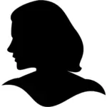 Vrouwelijke hoofd silhouet