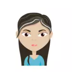 Kadın çizgi film avatar