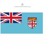 Vector flag of Fiji
