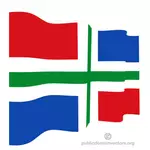 Bandeira ondulada da província holandesa