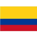 哥伦比亚国旗矢量