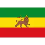 Old flag of Ethiopia vector illustration