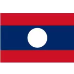 Vector flag of Laos