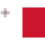 Malta bayrağı vektör