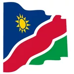 波浪国旗的纳米比亚