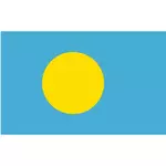 Vector flag of Palau